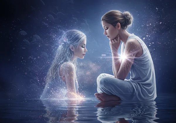 Woman reflecting, symbolizing self-discovery and clarity