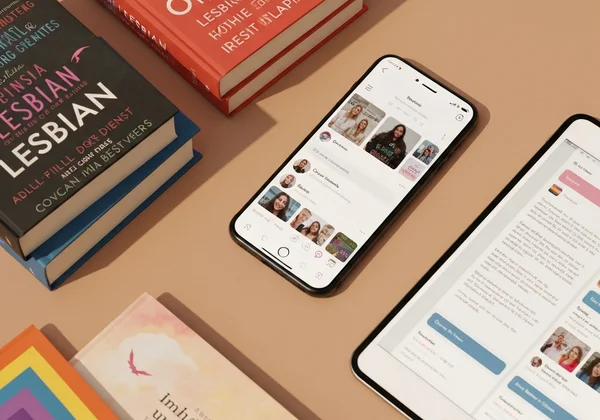 Verschiedene lesbische Ressourcen: Bücher, Telefon und Online-Communities