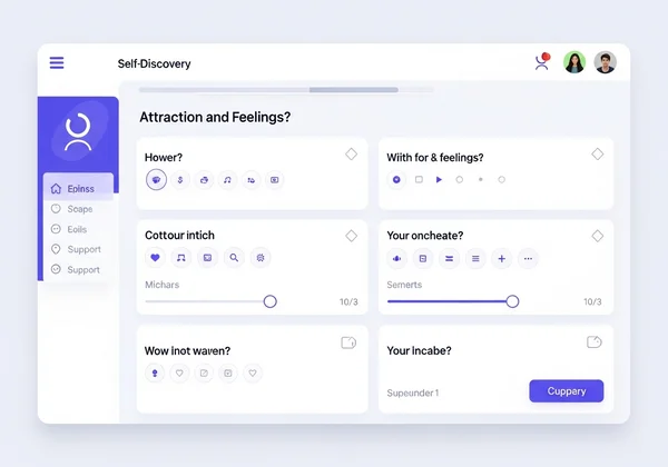 Modern interface of a lesbian self-discovery quiz