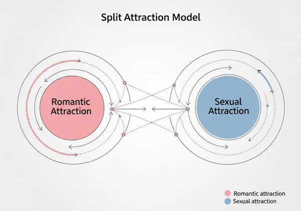显示分裂吸引力模型的图表