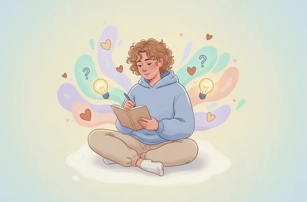 Journal and pen for self-reflection